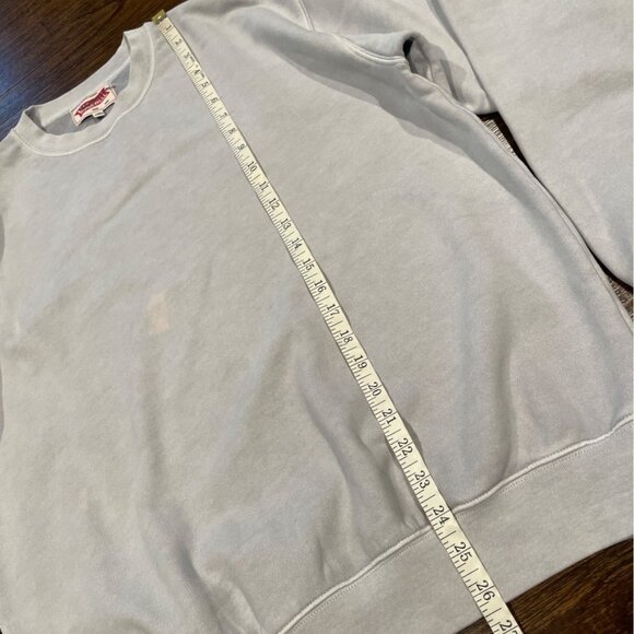 Madewell Men's Sz XS McCarren Midweight Crewneck Sweatshirt Blue Gray NK077 - Picture 11 of 13